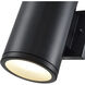 Vegas LED 10.62 inch Powder Coated Black Outdoor Wall Sconce